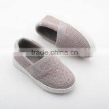Flat Sole Kids Grey Hole Leather Baby Fashion Shoes thumbnail-2