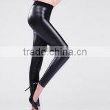 EY0063L Wholesale Leather Stretch Pants Sexy Woman Elastic PU Legging thumbnail-3