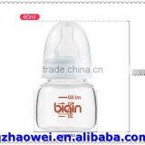 Durable baby glass juice bottle