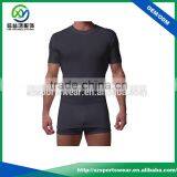 Short Sleeve Mens Round Neck Bamboo Spandex t Shirt thumbnail-1