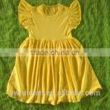Wholesale Girls Shirts Flutter Yellow Cotton Shirt Top Kids Girl Comfort t Shirts thumbnail-4