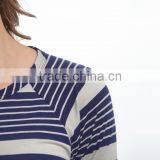 Hot Selling Navy Blue And Taupe Stripe Maternity Tee With Long Sleeve Maternity Tops Women Clothes WT80817-22 thumbnail-4