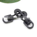 HLD/B001F Black POM Plastic Spring Snap Clip Hooks Carabiner Paracord Strap Hooks Rotary Hooks Swivel Snap Hook thumbnail-2