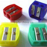 Two Holes Plastic Pencil Sharpener thumbnail-1