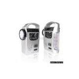 Crank Dynamo Radio With Flashlights and Alarms thumbnail-1