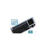 2.4G Ultra Mini Backlit Wireless Keyboard With Touchpad & Laser Pointer (ZW-51006-Silver)