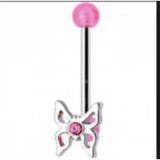 Acrylic butterfly eyebrow ring barbell jewelry body jewelry piercing eyebrow ring