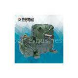 Blue Silver Worm Gear Speed Reducer , Rubber and Plastic Machinery Worm Reduction Gearbox