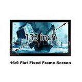 High Gain 135'' Flat Projection Screen 16 by 9 DIY Fixed Aluminum Frame thumbnail-1