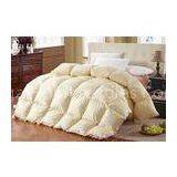 Washing Goose Down Cotton Quilt / Hotel Soft Comforter Box Quilting With Satin Piping thumbnail-1
