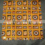 Christmas Orange Ground Printed Table Cloth