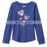 Jumping Beans Kids Clothing, Girls 4- 8 Long Sleeve Slubbed Shirttail Graphic Kids Cartoon T- Shirt thumbnail-5