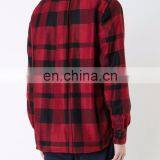 Red and Black Checked Shirt From Sacai Featuring a Front Button Fastening for Men Shirt. thumbnail-3