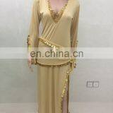 Glittery long Islamic dubai arabic saidi muslim gown robe dress clothing GT-1064