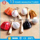 Small Pendant Custom Baseball Key Ring thumbnail-1