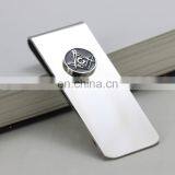 Titanium money clip with Masonic design