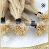 bulk buy from china grade 6A wholesale Brazilian remy human hiar weave blonde color hair V-Tip hair extension for afro