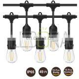 Connectable Garden Festoon Vintage Commercial Grade Outdoor Weatherproof Decorative and Luminar Led String Lights