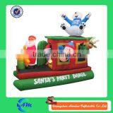 2014 christmas decoration inflatable santa claus barge for advertising