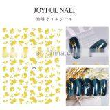 JOYFUL 697-704 Hot Selling Japanese Metallic Gold and Silver Flower Leaf Nail Sticker Nail Decals thumbnail-4