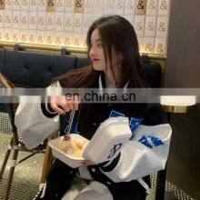 2021 New Autumn American Baseball Uniform Jacket Women's Ins Ice Cube Loose Jacket Couple Jacket thumbnail-4