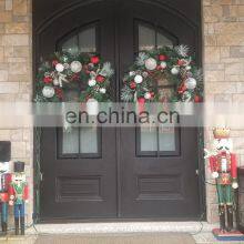Villa House Main Front Eyebrow Top Design Ventilation Double Glass Window Casement Opening Modern Entrance Wrought Iron Doors thumbnail-5