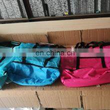 Eco Friendly Black Foldable High Quality Logo Nylon Waterproof Pink Mesh Beach Bag thumbnail-5