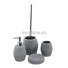 4 Pcs Ceramic Bathroom Accessory Household Hotel Bathroom Accessories Set Ceramic Luxury Bath Set Ceramic Bathroom Accessory thumbnail-3
