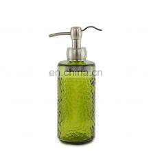 Glass Bathroom Accessories Sets of 6 Pcs With Glass Lotion Dispenser Green Color Bathroom Sets thumbnail-2