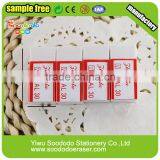 White Soft Hexagon Eraser School Product thumbnail-4