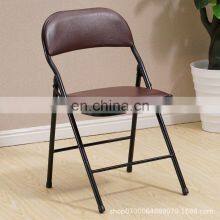 China Wholesale Custom Commercial Outdoor Stackable Metal Folding Chair Chair for Wedding Party Events thumbnail-4
