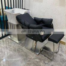 Hot Sell Electric Shampoo Bed Lay Down Hair Washing Salon Shampoo Bed Shampoo Chair For Hair Cutting thumbnail-5