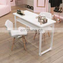 Beauty Salon Station White Nail Studio Furniture Velvet Manicure Table And Chair Set thumbnail-2