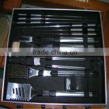 18 pcs aluminum handle barbecue set tools with aluminum case