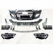 RS3 LOOKING FACELIFT BUMPER BODY KIT Front Bumper Complete Body Kit for AUDI A3 2017-2019 thumbnail-1