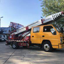 Aerial Work Vehicle 23m Straight Arm Manned Climbing Vehicle Loading Ladder Car Mobile Lifting Car thumbnail-2