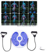 Twister Plate for Slimming Fitness / Waist Twisting Disc With Rope / Waist Wriggling Plate With Footprint thumbnail-1