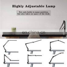 Clip Desk Lamp Clamp Table Bedside For Reading Swing Arm Lamps for Home Office Work Study Reading thumbnail-5