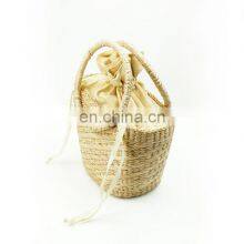 Water Hyacinth Handbag New Arrival Straw Beach Bag Interior With Cotton Lining Vietnam Supplier thumbnail-3