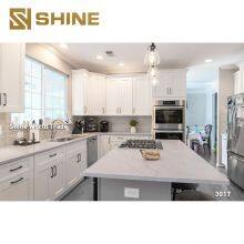 Widely Used White Calacatta Quartz Big Slab Counter Top for Kitchen Villa Bedroom Hotel Indoor for Table Top Dining Mall Use thumbnail-2