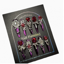 Pink French 3D Design Press-on Nails Full Coverage Glossy for Daily Wear thumbnail-4