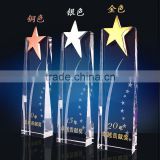 K9 crystal trophy award for gifts with star