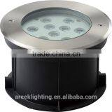 9W LED Underground Light IP67 Garden Light Warm White 3000K
