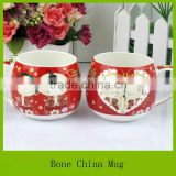 bone china custom-made tea cup with printing / wedding mug wholesale / ceramic coffee mug for souvenier