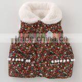 Japanese Wholesale Products High Quality Flower Pattern Baby Winter Cute Toddler Vest Children Clothing Kids Wear Infant Clothes thumbnail-1