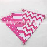Wholesale Party Supplies Paper Triangle Flag Banners for Wedding Decoration thumbnail-3