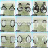 Plated Silver Pearl Ring Rhinestone Rings Big Opal Ring R797 thumbnail-5