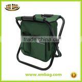 2 in 1 Portable Folding Fishing Chair Backpack With Insulated Cooler Bag for Fishing Camping Cooler Chair thumbnail-5