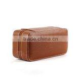 Wholesale Custom 2 Slot Leather Retainer For Man Watch With Zipper thumbnail-3