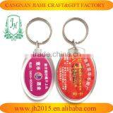 Round Shape Logo Insert Photo Frame Keychain thumbnail-1